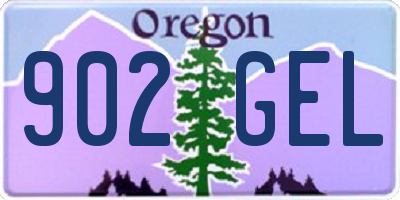OR license plate 902GEL