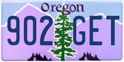 OR license plate 902GET