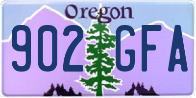 OR license plate 902GFA