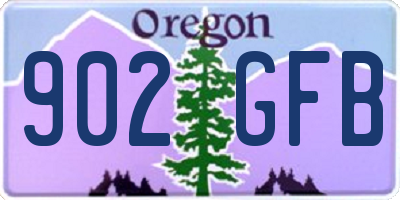 OR license plate 902GFB