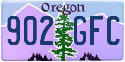 OR license plate 902GFC
