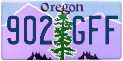 OR license plate 902GFF