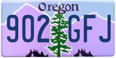 OR license plate 902GFJ