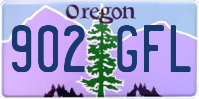 OR license plate 902GFL