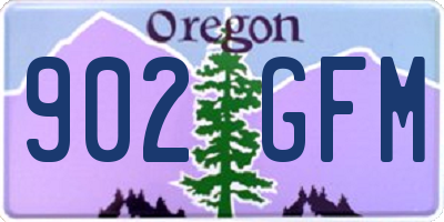 OR license plate 902GFM