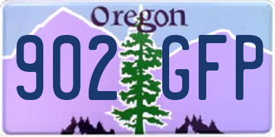 OR license plate 902GFP