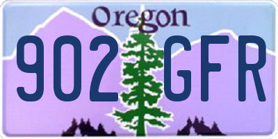OR license plate 902GFR