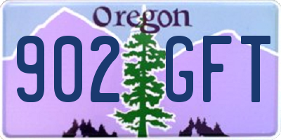 OR license plate 902GFT