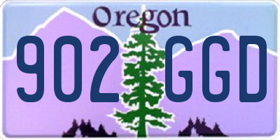 OR license plate 902GGD