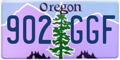 OR license plate 902GGF