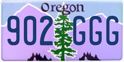 OR license plate 902GGG