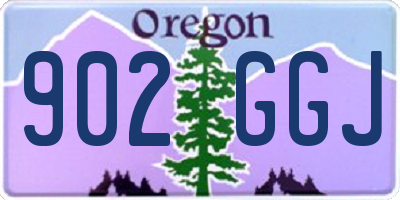 OR license plate 902GGJ