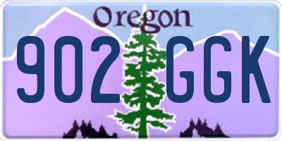 OR license plate 902GGK