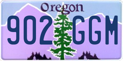 OR license plate 902GGM