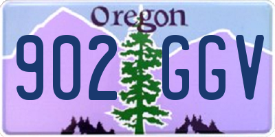 OR license plate 902GGV
