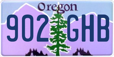 OR license plate 902GHB