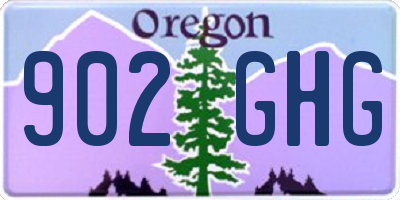 OR license plate 902GHG