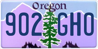 OR license plate 902GHO
