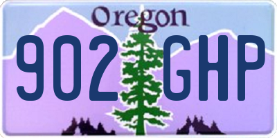 OR license plate 902GHP