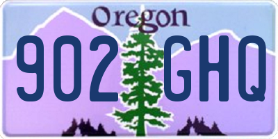 OR license plate 902GHQ