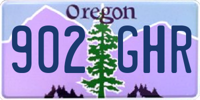 OR license plate 902GHR