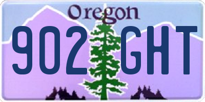 OR license plate 902GHT