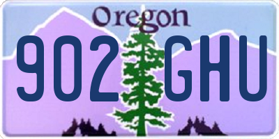 OR license plate 902GHU