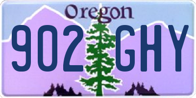 OR license plate 902GHY