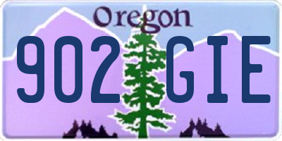 OR license plate 902GIE