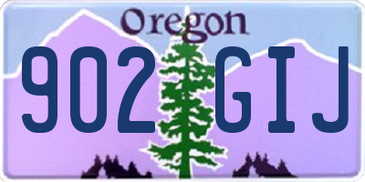 OR license plate 902GIJ