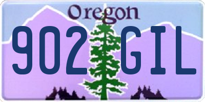 OR license plate 902GIL