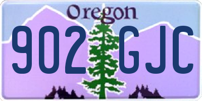 OR license plate 902GJC