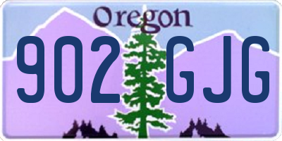 OR license plate 902GJG