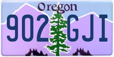 OR license plate 902GJI