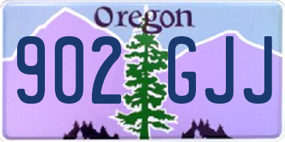 OR license plate 902GJJ