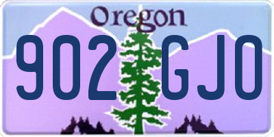 OR license plate 902GJO