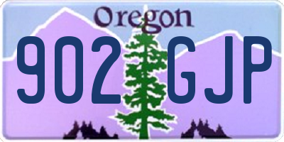 OR license plate 902GJP