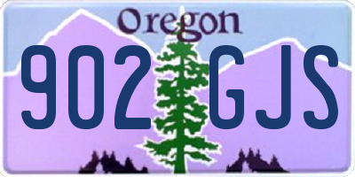 OR license plate 902GJS