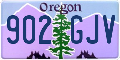 OR license plate 902GJV