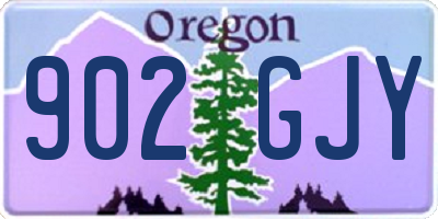 OR license plate 902GJY