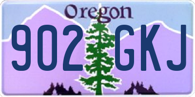 OR license plate 902GKJ