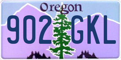 OR license plate 902GKL