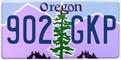OR license plate 902GKP