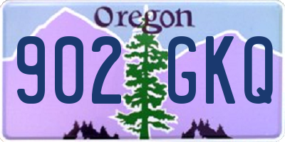 OR license plate 902GKQ
