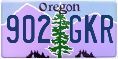 OR license plate 902GKR