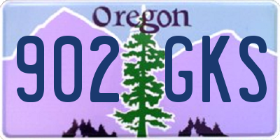 OR license plate 902GKS