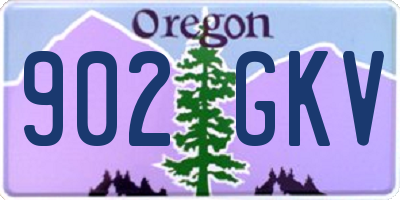 OR license plate 902GKV