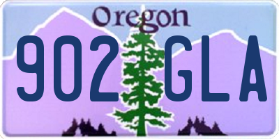 OR license plate 902GLA