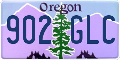 OR license plate 902GLC