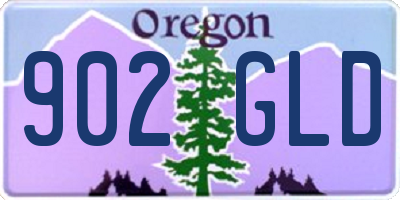OR license plate 902GLD